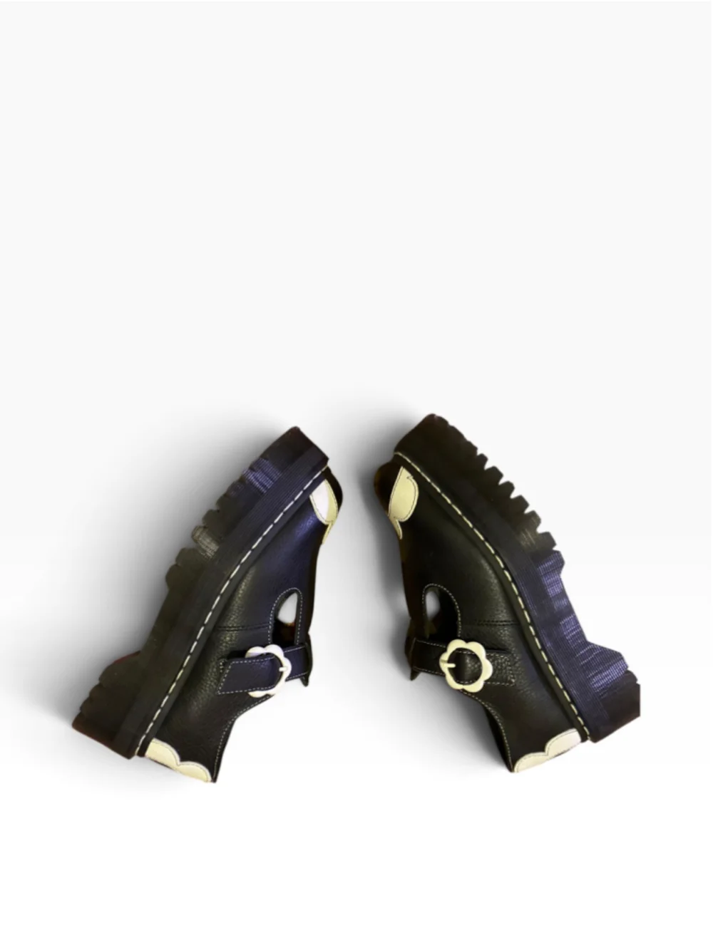 Women's Dr. Martens LTD ED Bethan Platform Shoes, Size 8, Black and White